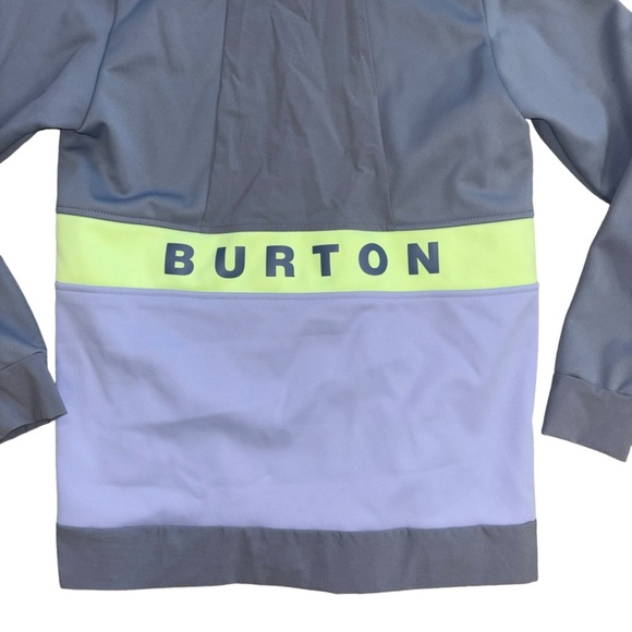 Burton Crown Weatherproof Purple Gray Neon Women’s XS performance pullover - Picture 5 of 14